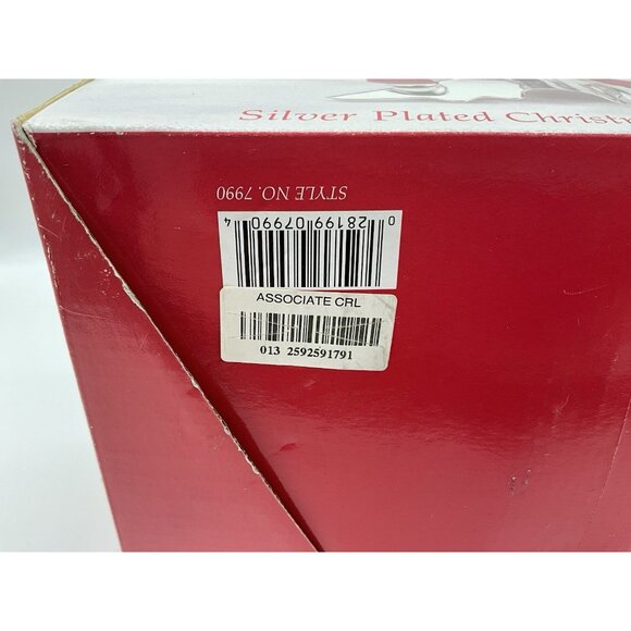 Vintage Silver Plated Godinger Christmas Tree Candle Holder NEW In Original Box - Picture 11 of 13